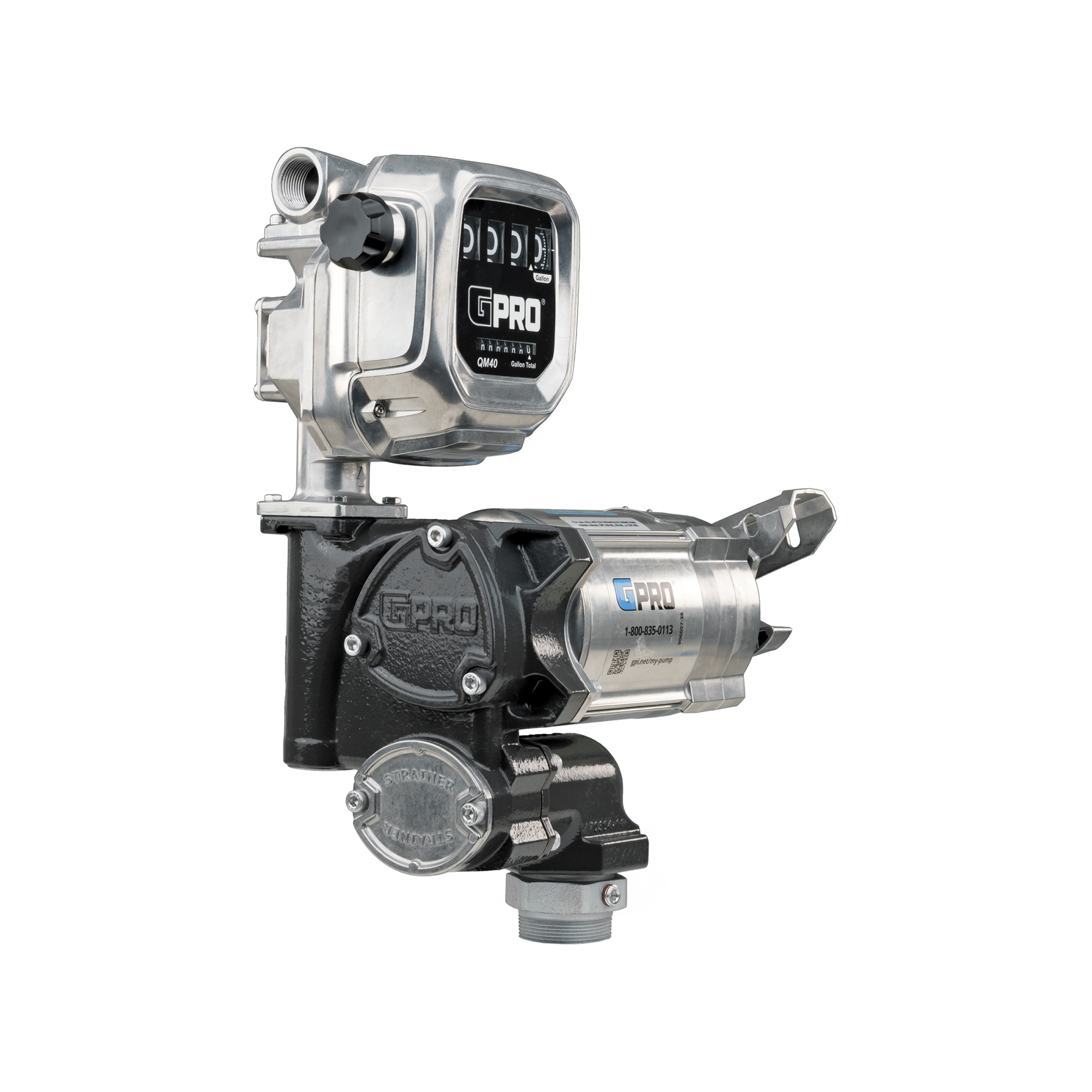 GPRO Fuel Transfer Pump with Meter, 20 GPM, 115V AC, Model# V20-115PO+QM40-G8N